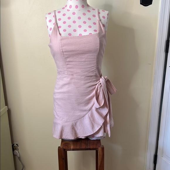 Princess Polly Cottage Hill Mini Dress Blush Pink Size 2 GUC - Picture 1 of 16